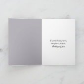 Carte Thinking of You Lake Dock with Willow Tree (Intérieur)