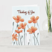 Carte Thinking of You Poppy Get Well Card (Devant)