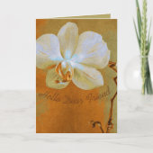 Carte Thinking of You Pretty Orchid In Shades of Orange (Devant)