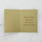 Carte Thinking of You Pretty Orchid In Shades of Orange (Intérieur)