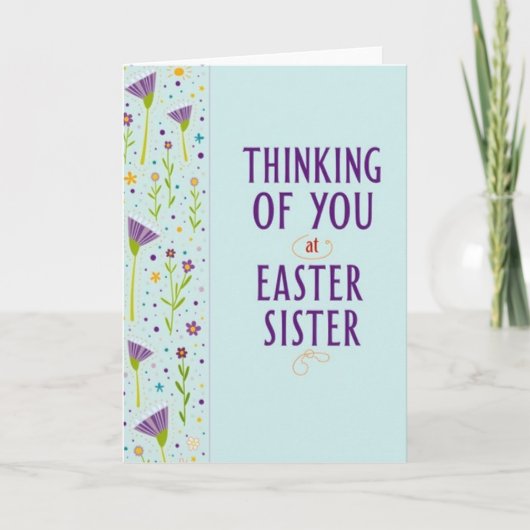Carte Thinking Of You Sister Card (Devant)