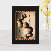 Carte Thinking of You Spired Wind Chimes Still Life (Fleur jaune)