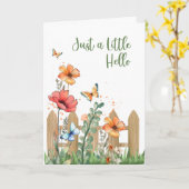 Carte Thinking of You Spring Hello Flowers Butterflies (Fleur jaune)