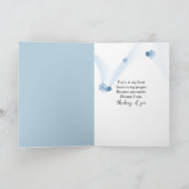 Carte Thinking of You Straw Hat On a Beach Fence (Intérieur)