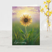 Carte Thinking of You Sunflower Sunshine (Fleur jaune)
