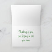 Carte Thinking of You Vintage Wheelbarrow of Marigolds (Intérieur)