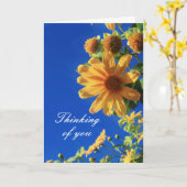 Carte Thinking of You Yellow Flowers Moderne Sympathy (Fleur jaune)