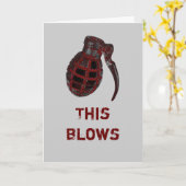 Carte This Blows belated birthday (Fleur jaune)