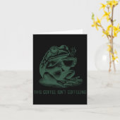 Carte This Coffee Isn't Coffeeing Funny Cafeine Addictio (Fleur jaune)