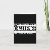 Carte This Ends Your Time Here On The Challenge Take Car (Devant)