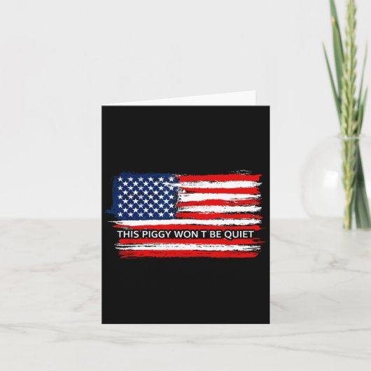 Carte This Ggy Won't Be Quiet Funny Flag (Devant)