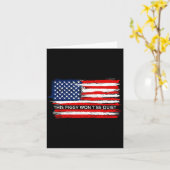 Carte This Ggy Won't Be Quiet Funny Flag (Fleur jaune)