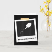Carte This Is A Very Old Cture Of Me Funny Sperm Birthda (Fleur jaune)