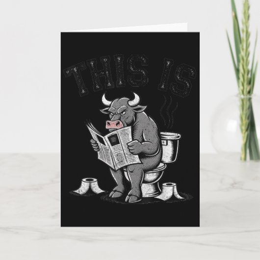 Carte This Is Bullsht Sarcastic Funny (Devant)