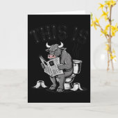 Carte This Is Bullsht Sarcastic Funny (Fleur jaune)