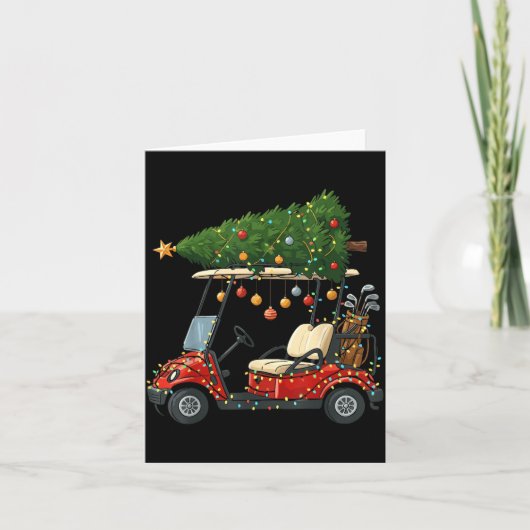 Carte This Is How I Roll Golf Cart Christmas Funny Srt G (Devant)