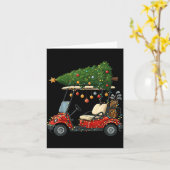 Carte This Is How I Roll Golf Cart Christmas Funny Srt G (Fleur jaune)