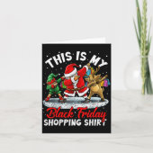 Carte This Is My Black Shopng Funny Friday Shopng Dabbin (Devant)