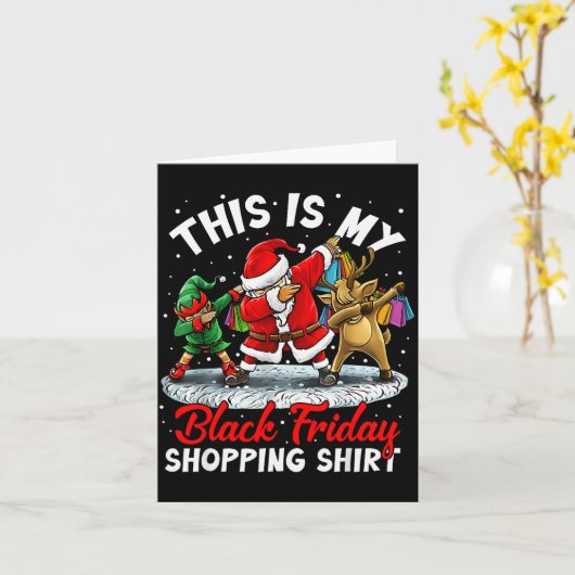 Carte This Is My Black Shopng Funny Friday Shopng Dabbin (Fleur jaune)