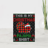 Carte This Is My Christmas Chinchilla Pajama Xmas Light (Devant)