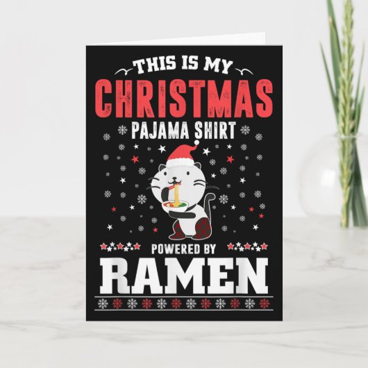 Carte This Is My Christmas Pajama Tee Wered By Ramen San (Devant)