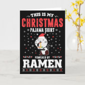 Carte This Is My Christmas Pajama Tee Wered By Ramen San (Fleur jaune)