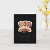 Carte This Is My Cuddle Shirt Cute Beavers Funny  (Fleur jaune)