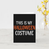 Carte This Is My Halloween Costume Adult Men Women Kids (Fleur jaune)