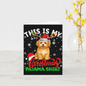Carte This Is My Havanese Dog Ugly Christmas Pajama Swea (Fleur jaune)