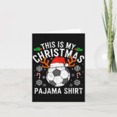Carte This Is My Soccer Christmas Pajama Shirt Srts Mens (Devant)
