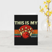 Carte This Is My Spare Bowling Funny Bowler Men Women Ki (Fleur jaune)