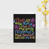 Carte This Is My Story - Christian Faith Gift  (Fleur jaune)