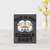 Carte This Is Our Cuddle Shirt Cute Sheep Couple (Fleur jaune)
