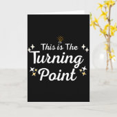 Carte This Is The Turning Int Sitivity Insrational Quote (Fleur jaune)