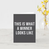 Carte This Is What A Winner Looks Like (Fleur jaune)