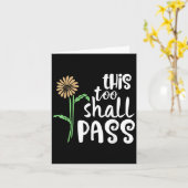 Carte This Too Shall P Motivational  (Fleur jaune)