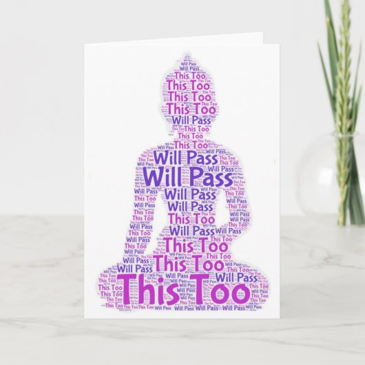 Carte This too will pass (Devant)