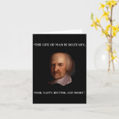 Carte Thomas Hobbes Leviathan Philosophe Citation T Sh (Fleur jaune)