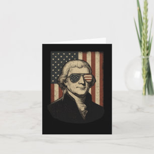 Carte Thomas Jefferson 4 juillet Fête de l'Indépendance