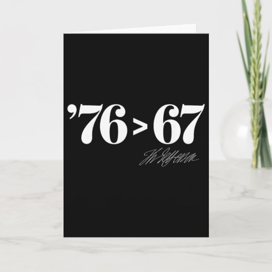 Carte Thomas Jefferson 76 > 67 Auto-évident Minimal M (Devant)