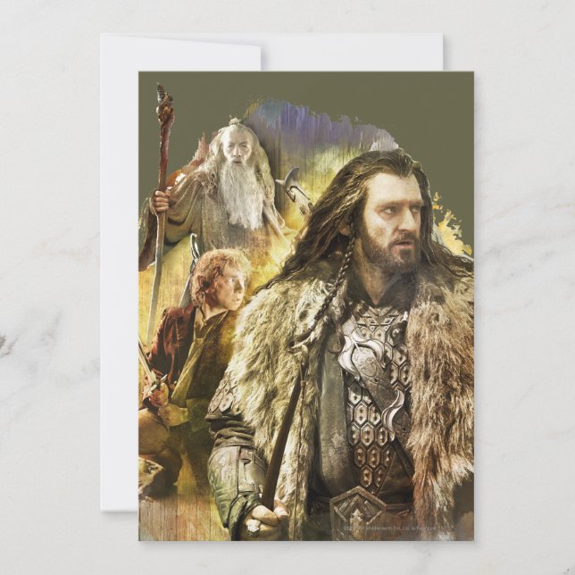 Carte THORIN OAKENSHIELD™, BILBO BAGGINS™, Gandalf (Devant)