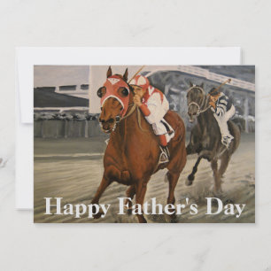 Carte Thoroughbred Equine remporte la course de cheval