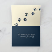 Carte Though the Path Ahead Is Quiet Pet Sympathy (Intérieur)