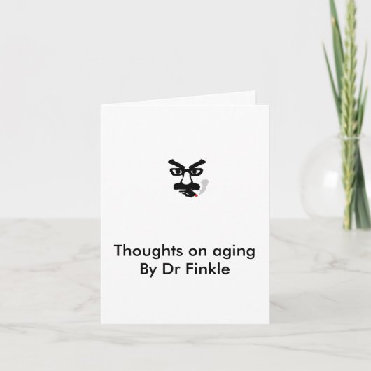 Carte Thoughts on aging (Devant)