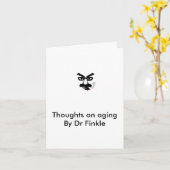 Carte Thoughts on aging (Fleur jaune)
