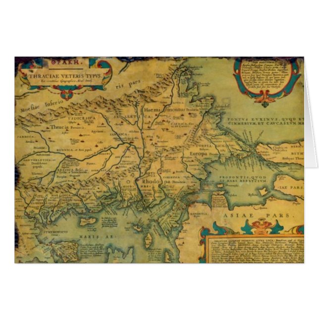 carte thracian (Devant horizontal)