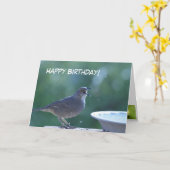 Carte Thrasher d'anniversaire (Fleur jaune)