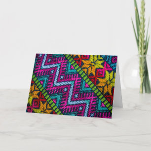 Carte Threads tissés ethniques