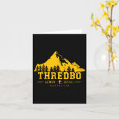 Carte Thredbo Snowy Mountains Australie Station de ski S (Fleur jaune)