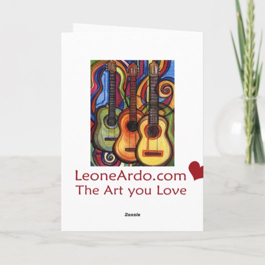 Carte Three Guitars (Dos)